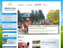 Tablet Screenshot of aktivfun-jugendreisen.de